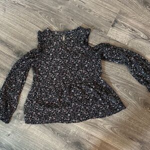 Floral Long Sleeve Women's Top
